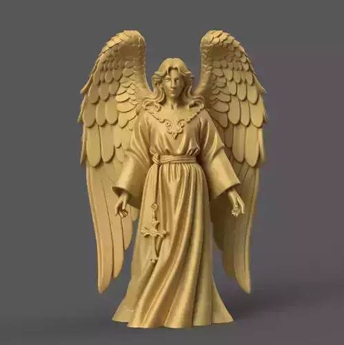 Majestic Christmas Angel STL File for 3D Printing 3D print model