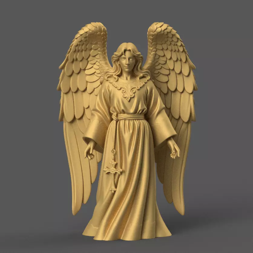 Majestic Christmas Angel STL File for 3D Printing 3D print model_0