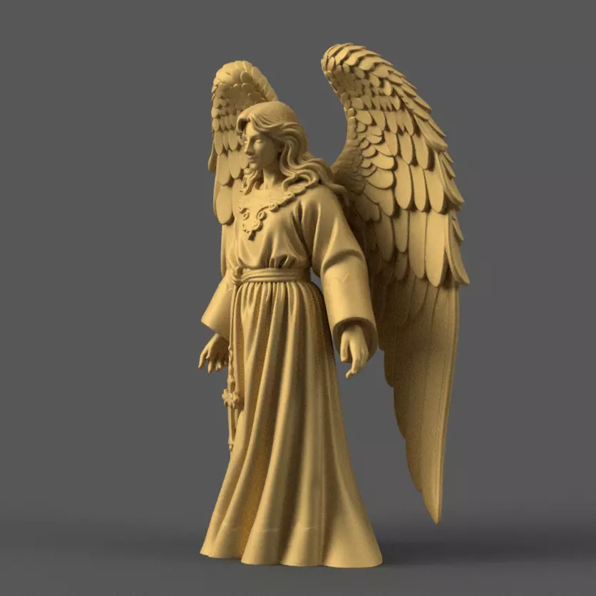Majestic Christmas Angel STL File for 3D Printing 3D print model_1