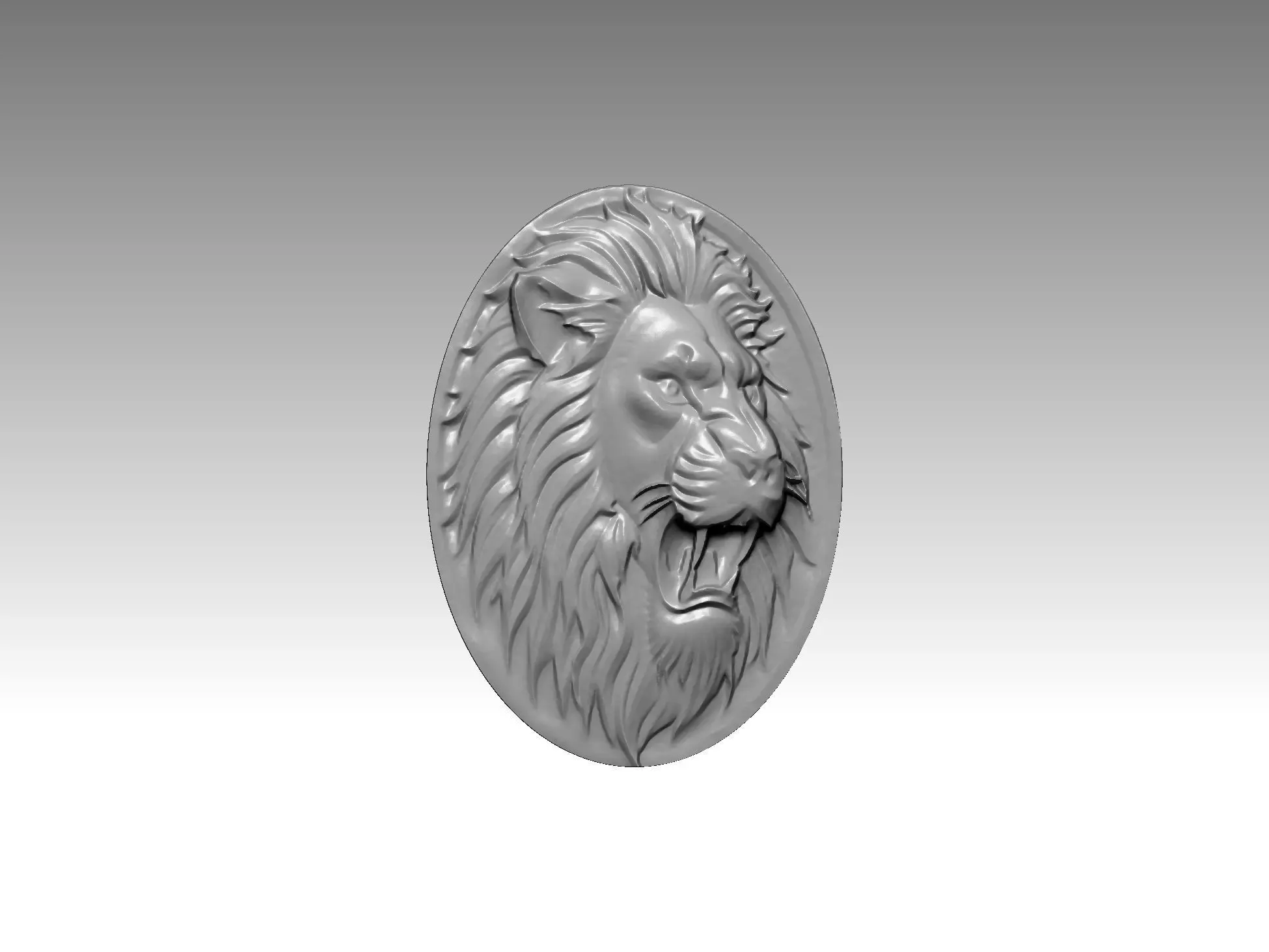 Side Lion Roar 3D print model_0