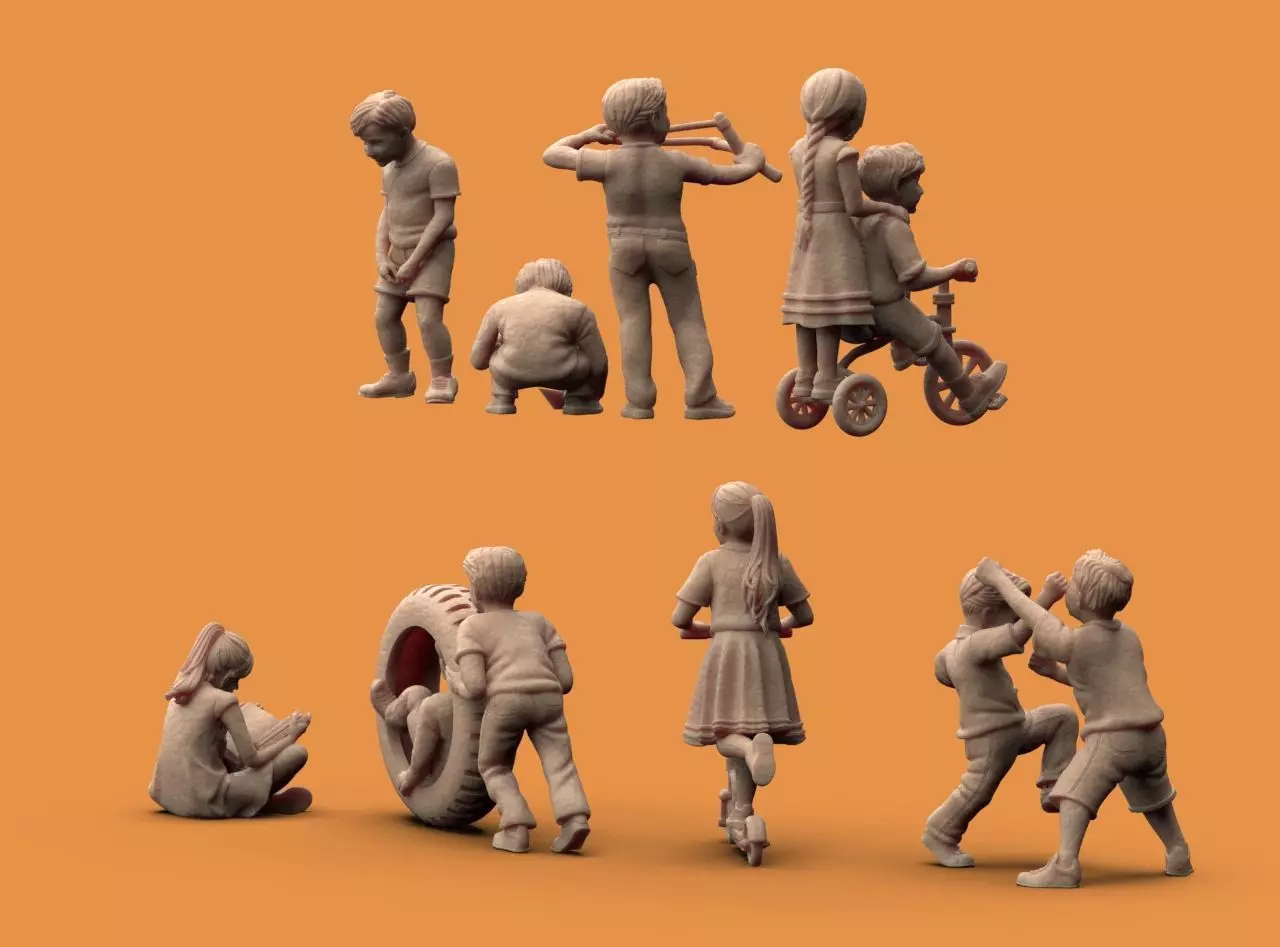 Boys and Girls 3D print model_6