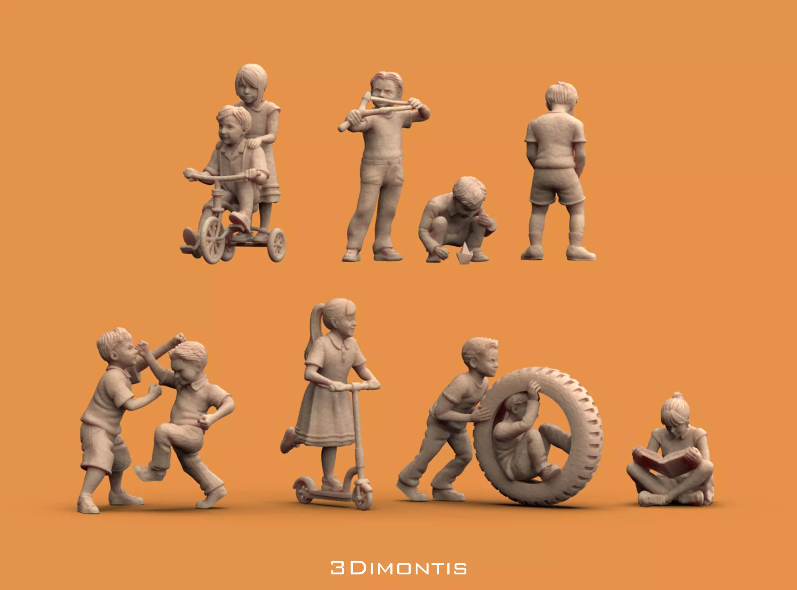 Boys and Girls 3D print model_7