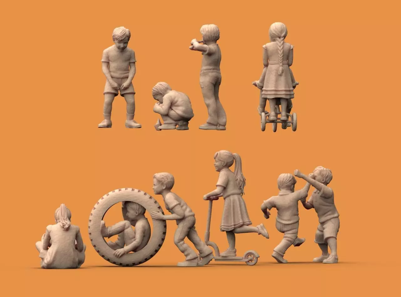 Boys and Girls 3D print model_5