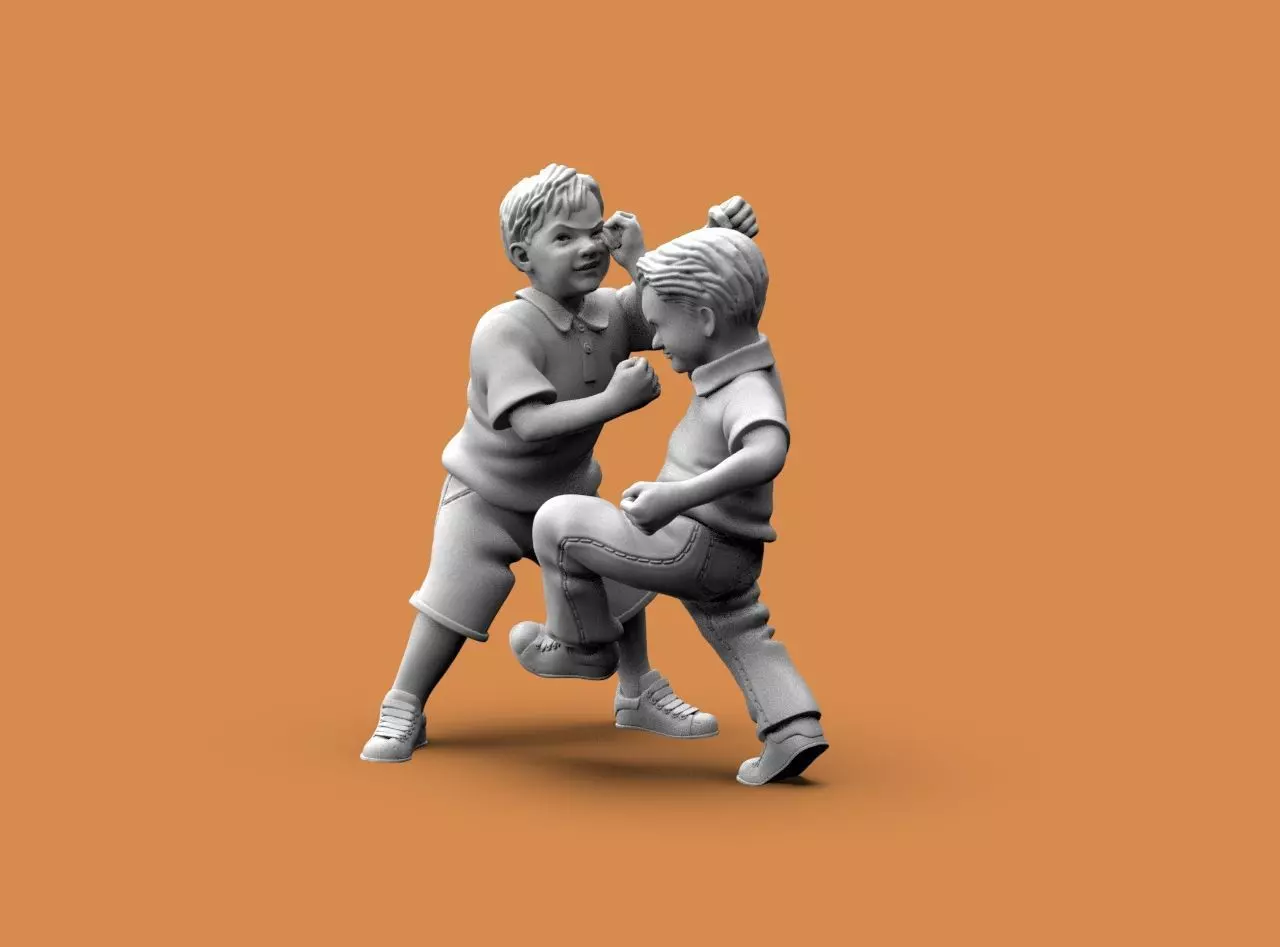 Boys and Girls 3D print model_22