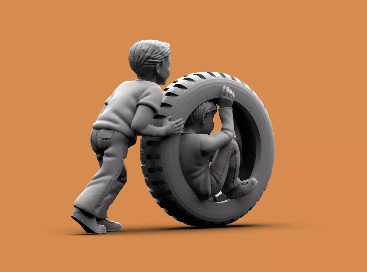 Boys and Girls 3D print model_45