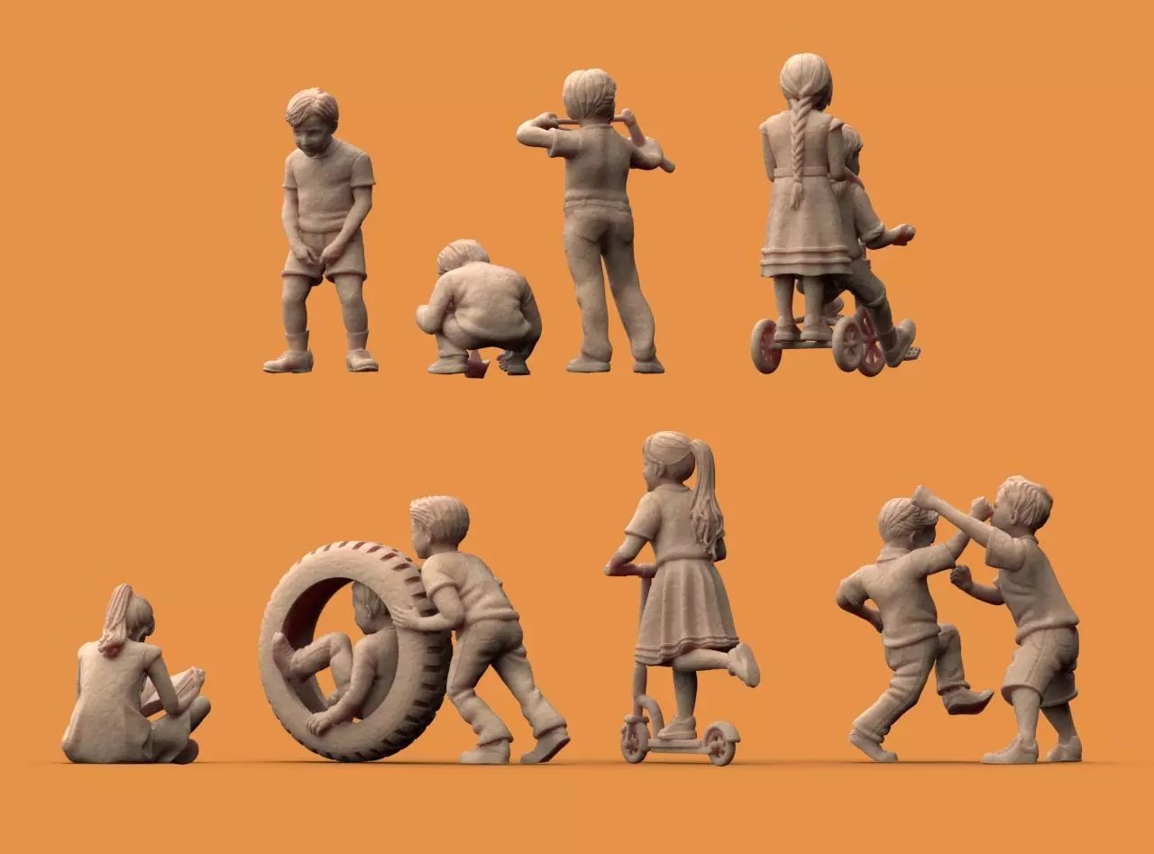 Boys and Girls 3D print model_4