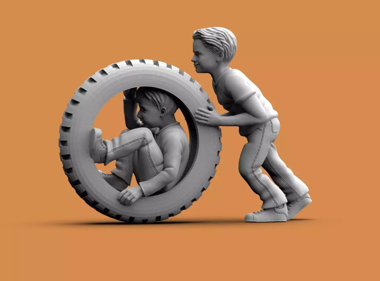 Boys and Girls 3D print model_46