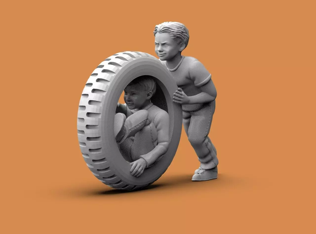 Boys and Girls 3D print model_44