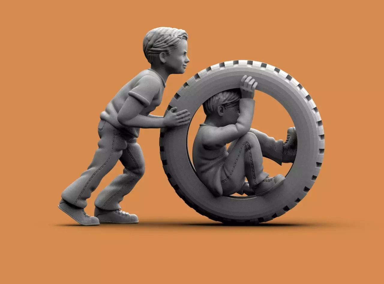 Boys and Girls 3D print model_48