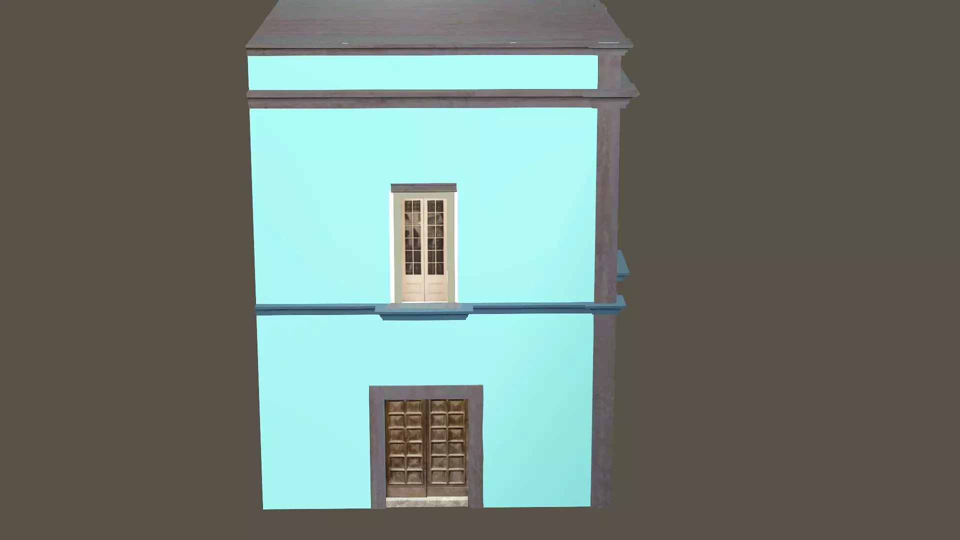 Indian Building X2 Low Poly 3D Model Low-poly 3D model_5