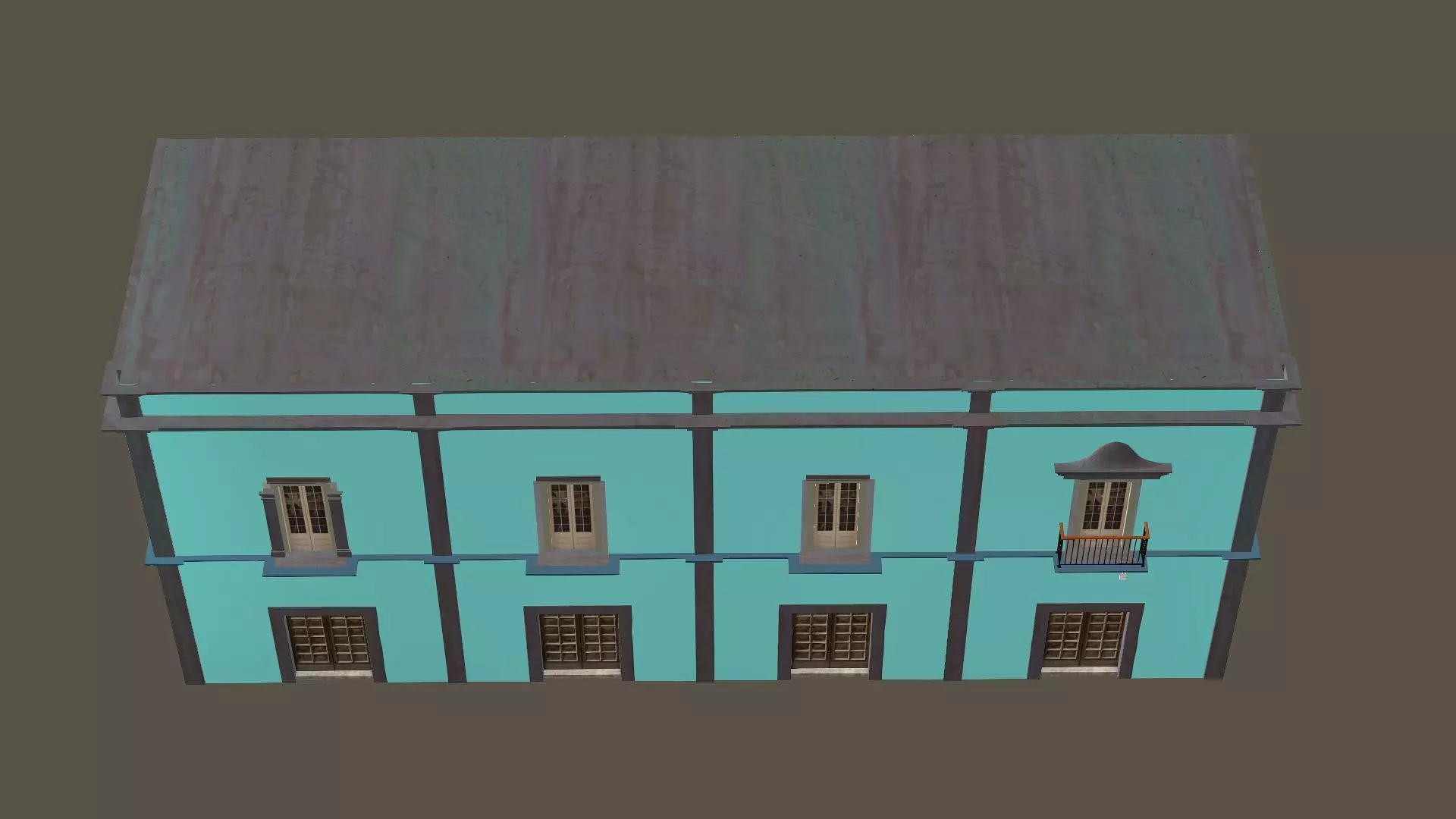 Indian Building X2 Low Poly 3D Model Low-poly 3D model_4