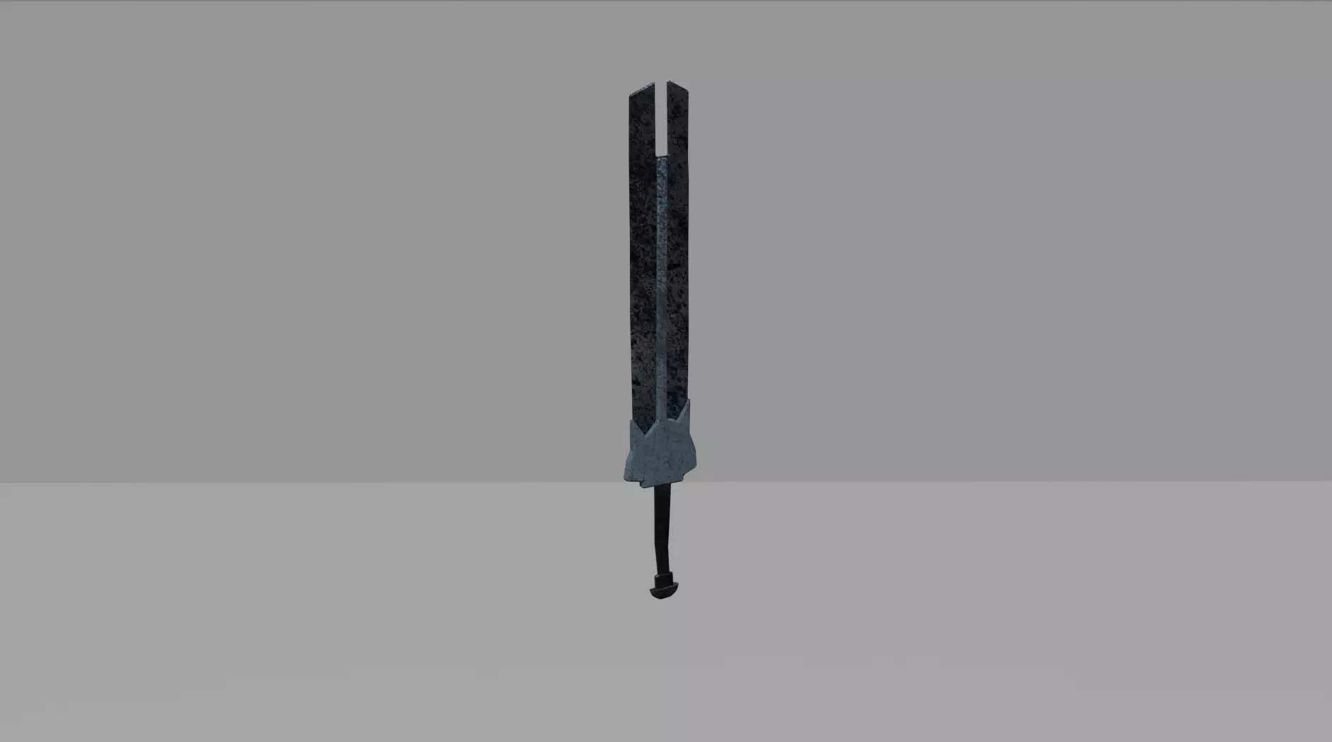 Fantasy Split Blade Sword Game Ready Low-poly 3D model_0