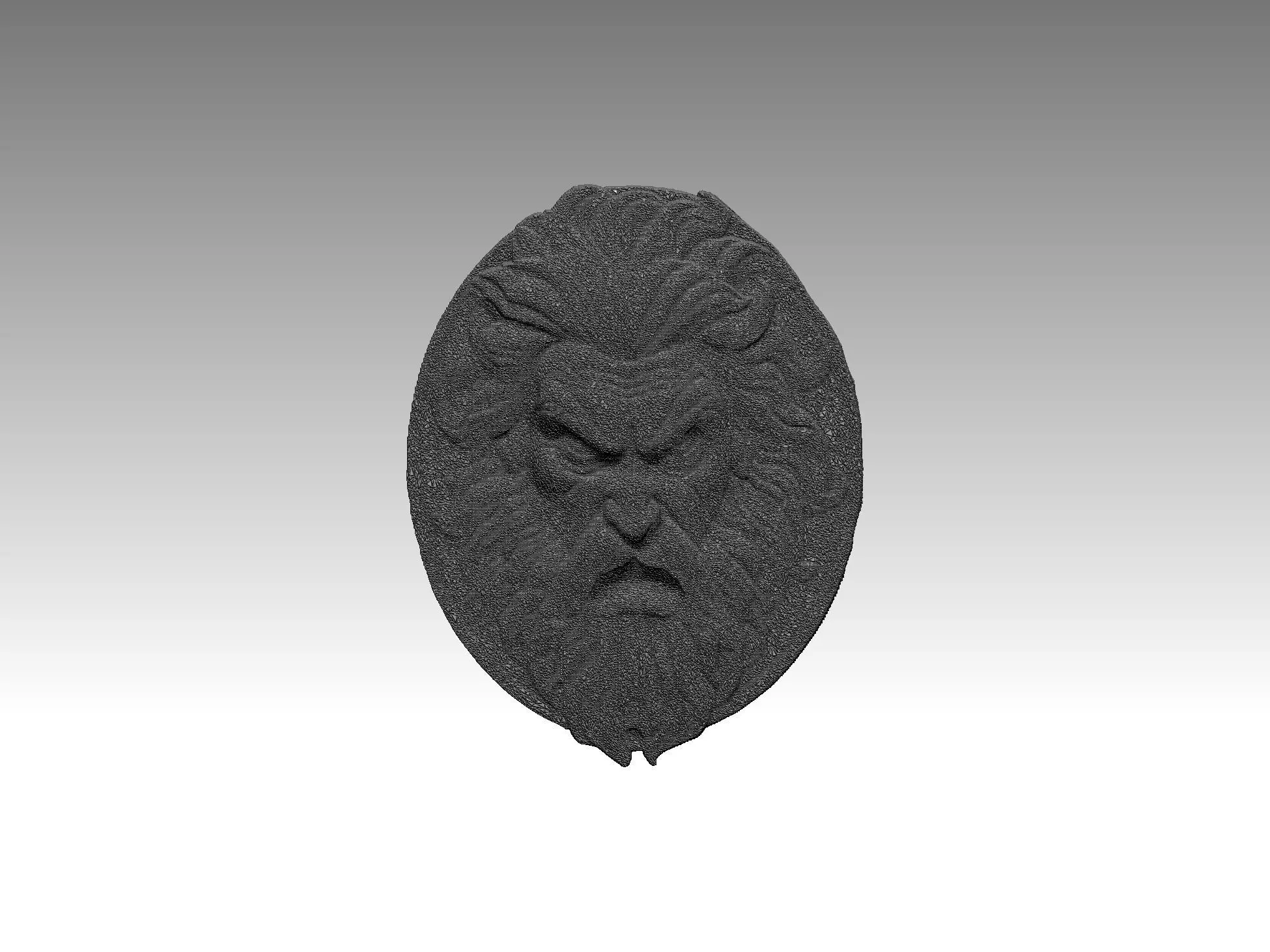 Poseidon Zeus  Face 3D Model 3D print model_6