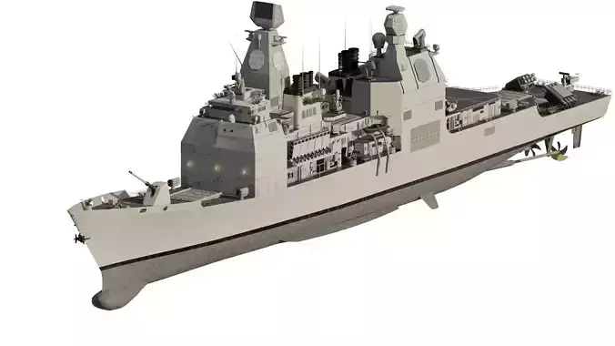 Detailed us navy destroyer