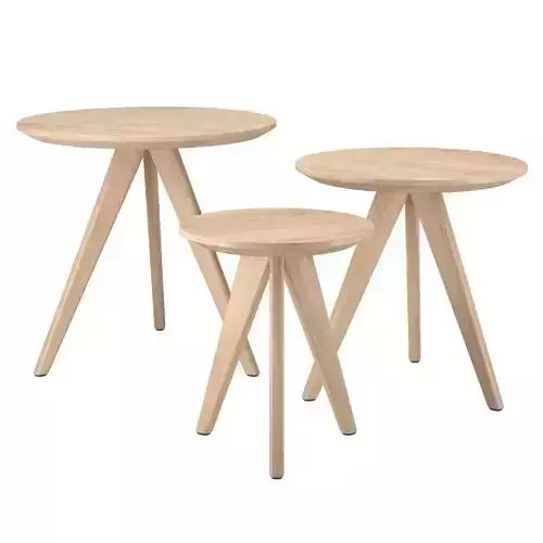 Set of 3 Coffee Tables Vegas