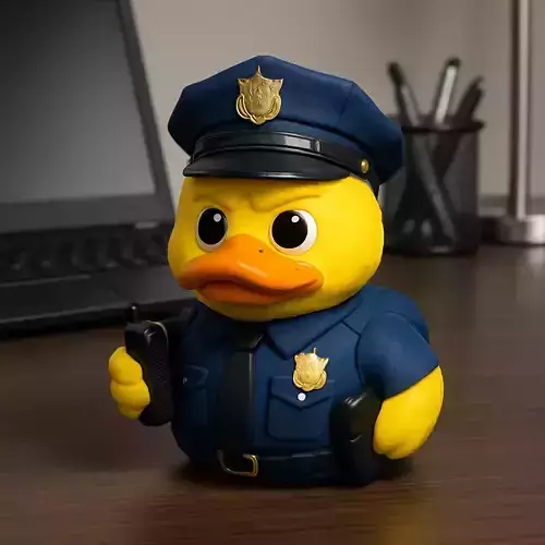 Rubber Duck - Police model - 3D print