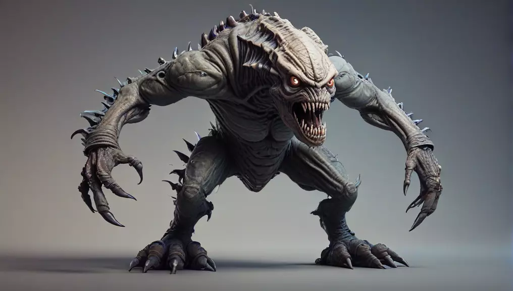 Ravager of the Outer Rim A 3D Model of a Sci-Fi Monster Low-poly 3D model_0