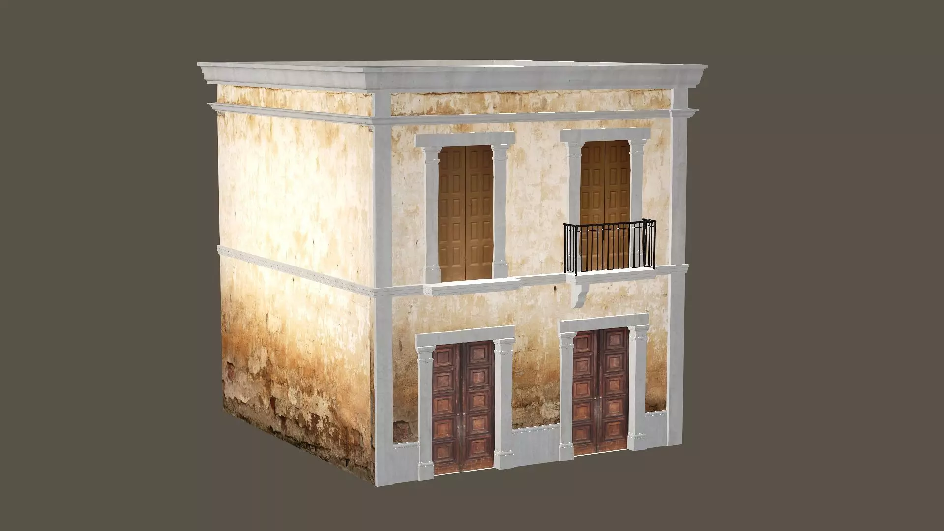 Indian Building X3 Low Poly 3D Model Low-poly 3D model_0