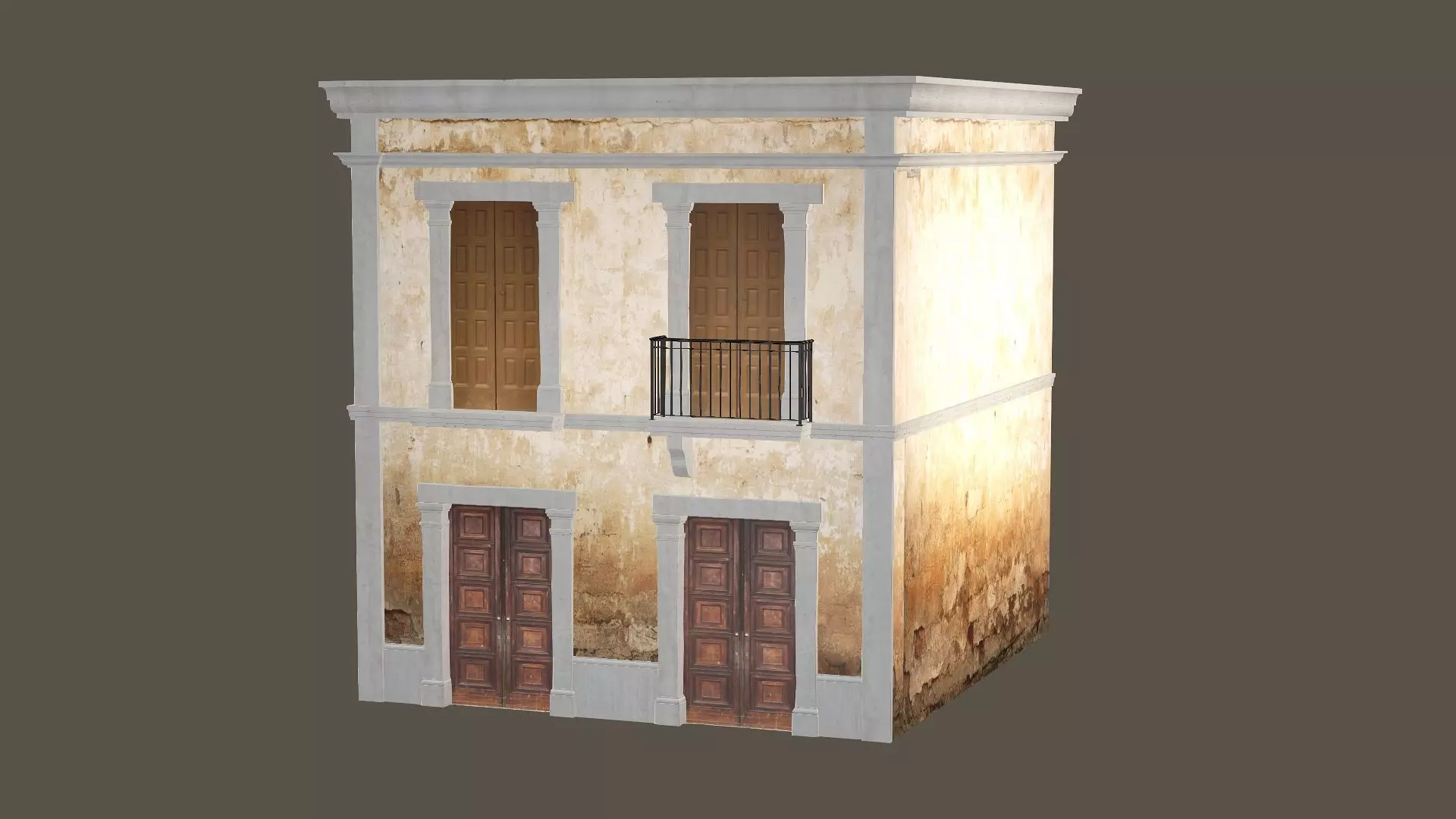 Indian Building X3 Low Poly 3D Model Low-poly 3D model_1