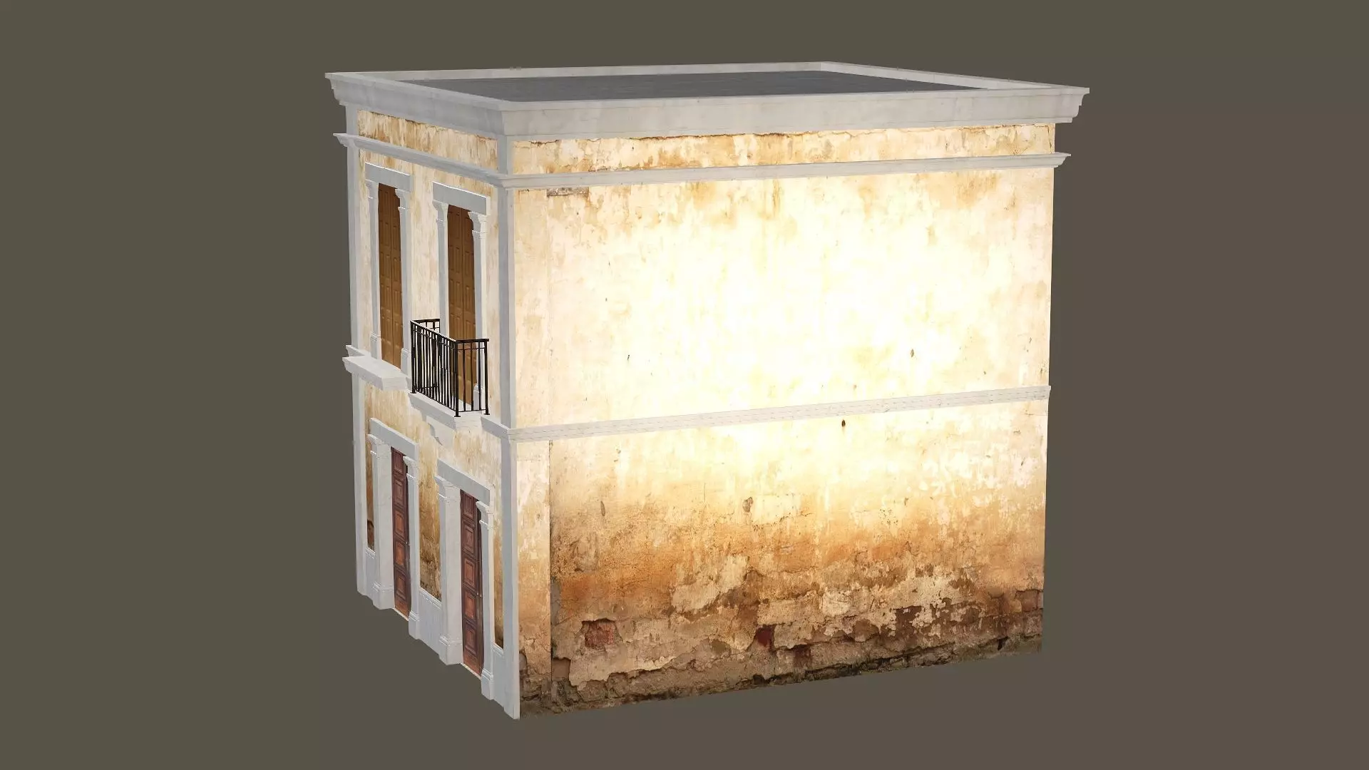 Indian Building X3 Low Poly 3D Model Low-poly 3D model_2