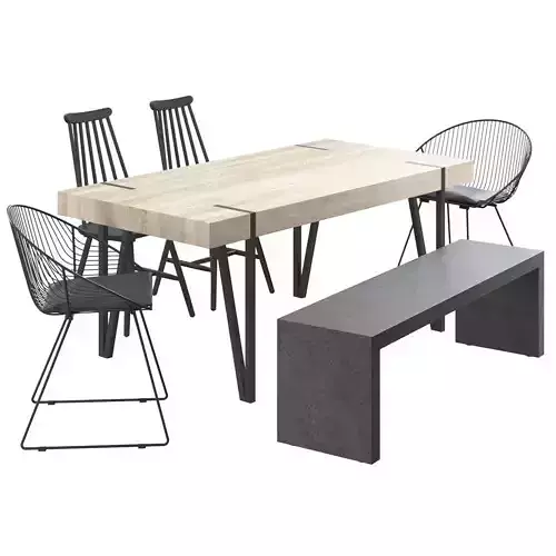 Dining Table Adena Light Brown