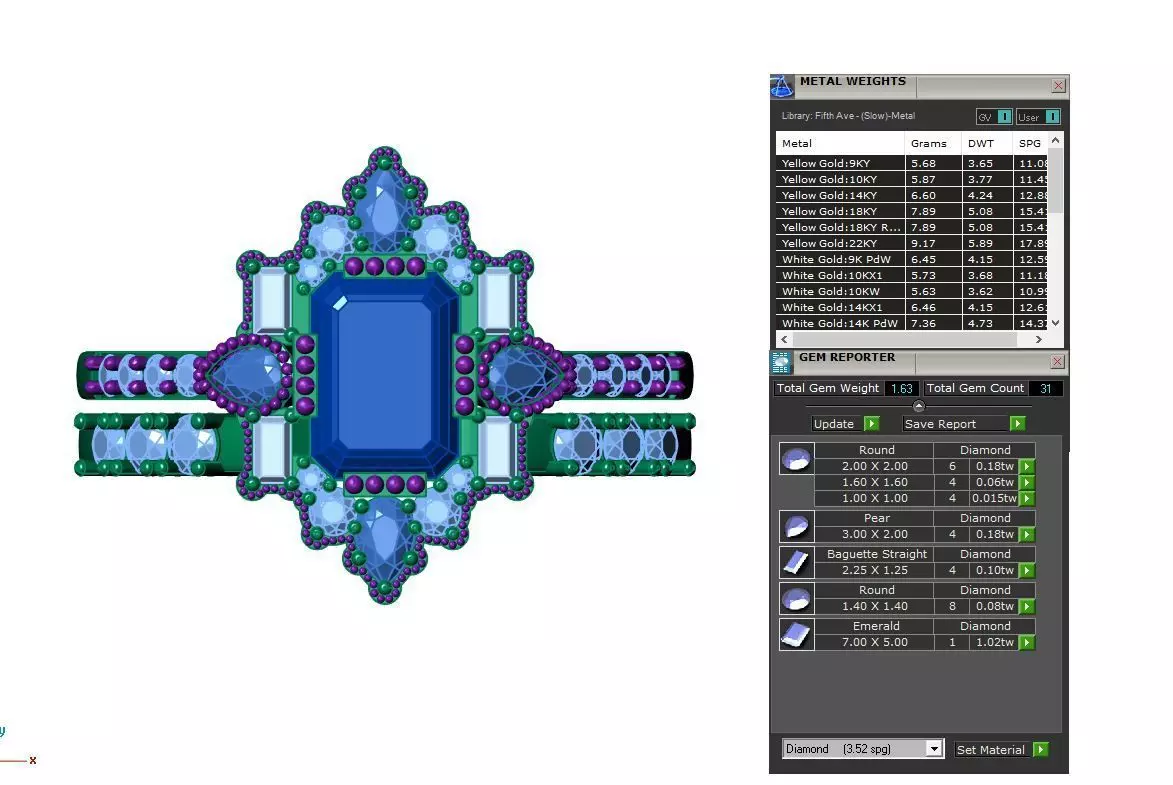 Solitaire ring 3D print model_8