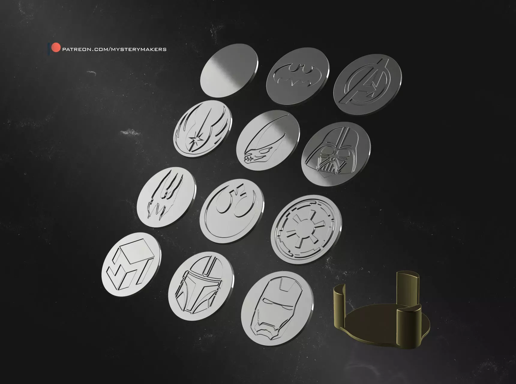 Coasters set Free 3D print model
