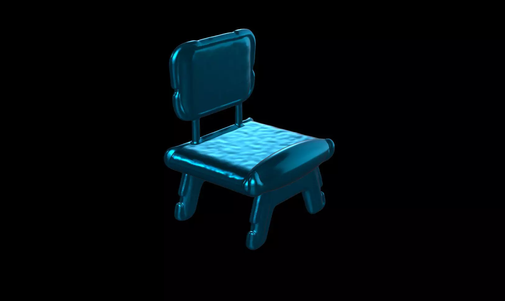 Simple AI Chair 3D model_3