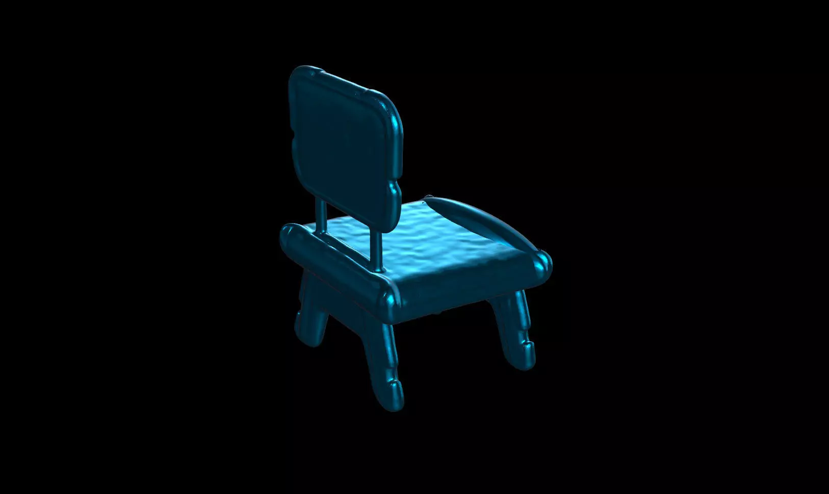 Simple AI Chair 3D model_5