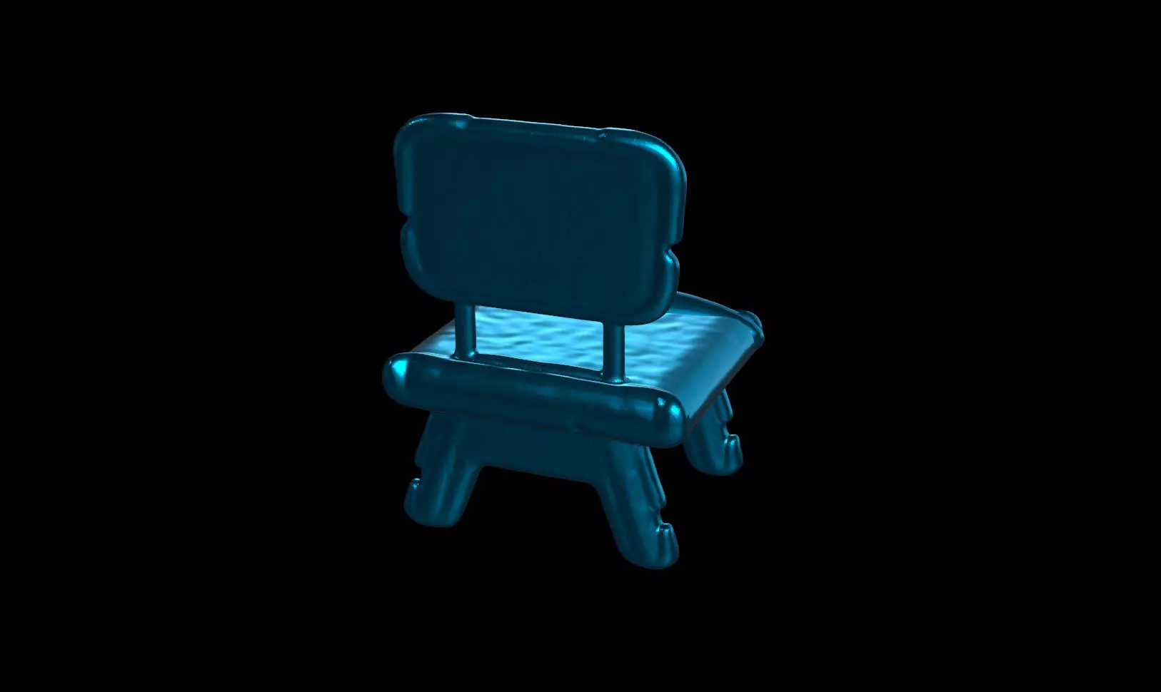 Simple AI Chair 3D model_6
