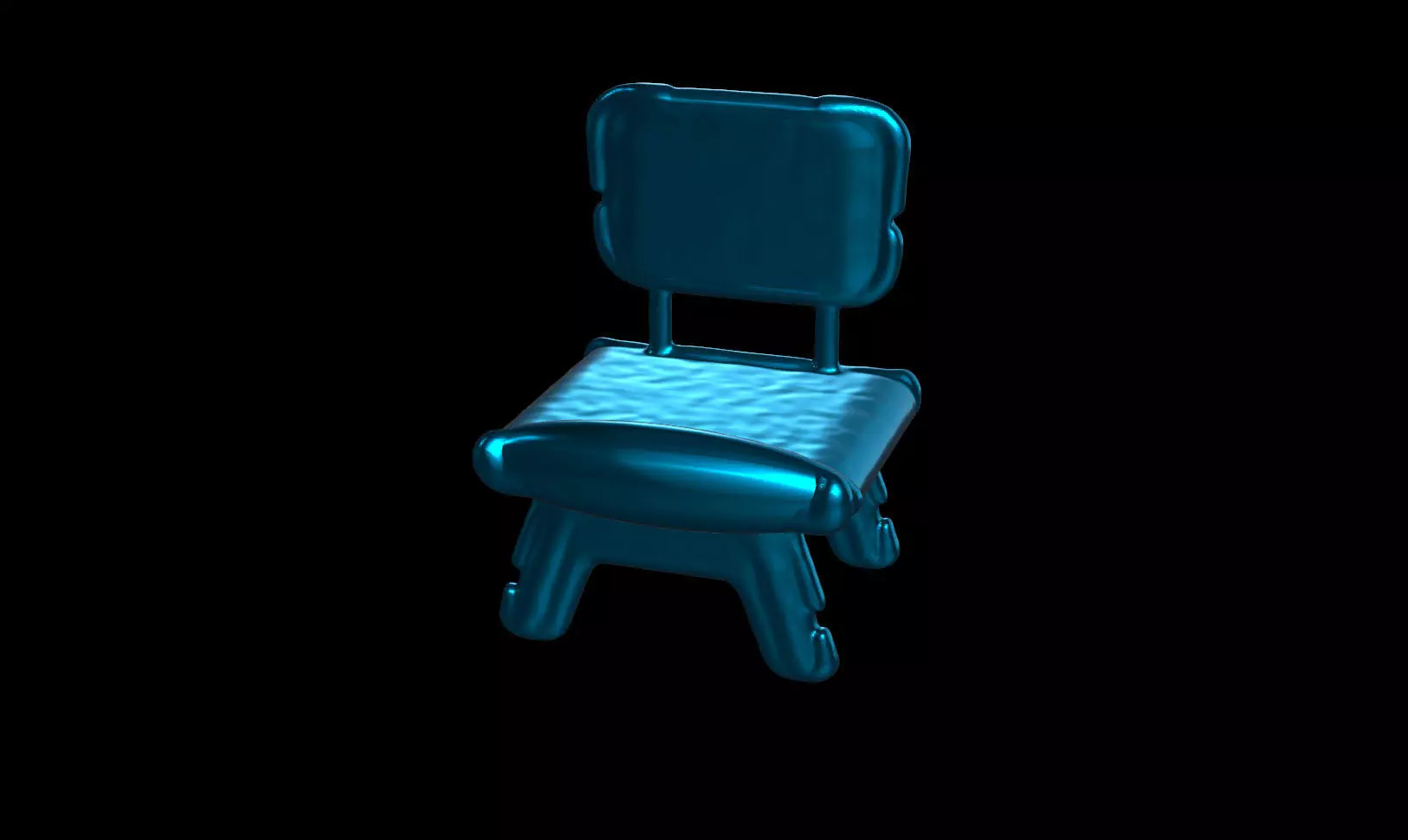 Simple AI Chair 3D model_0
