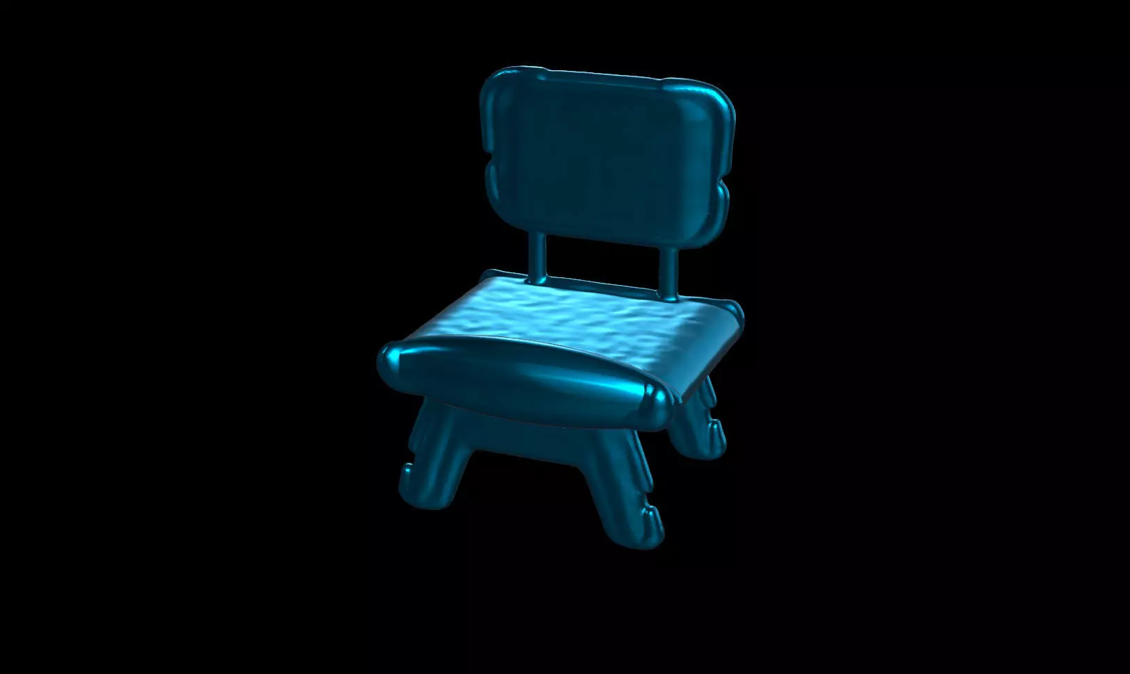 Simple AI Chair 3D model_11