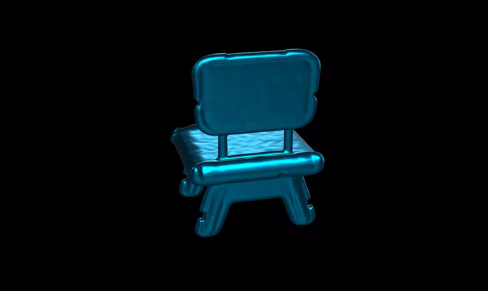 Simple AI Chair 3D model_7