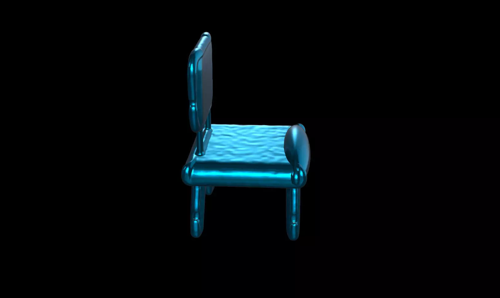 Simple AI Chair 3D model_4