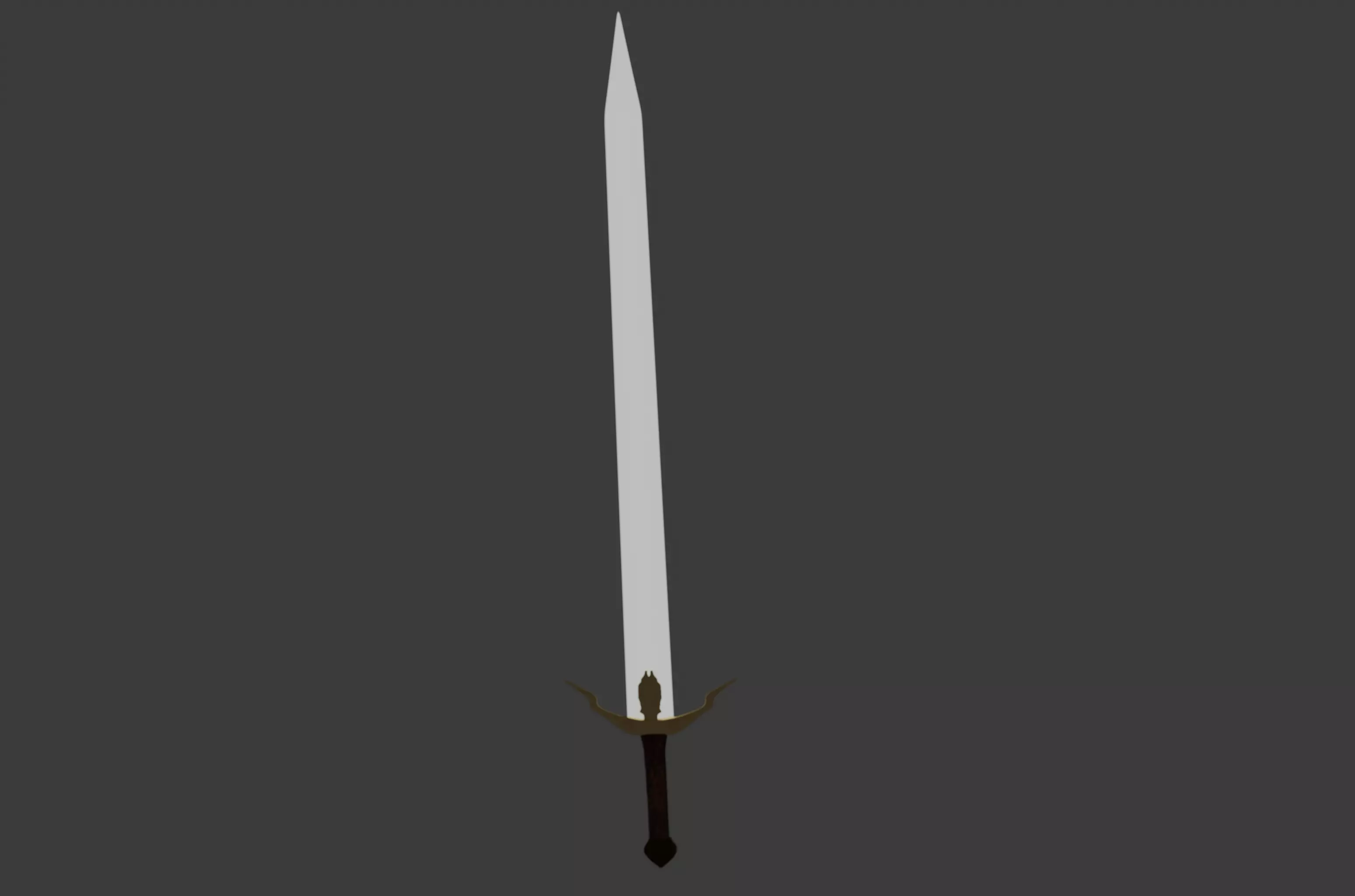 Steel sword II 3D model_1