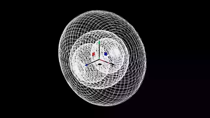Annuli Torus - Sacred Geometry - Wiremesh Model