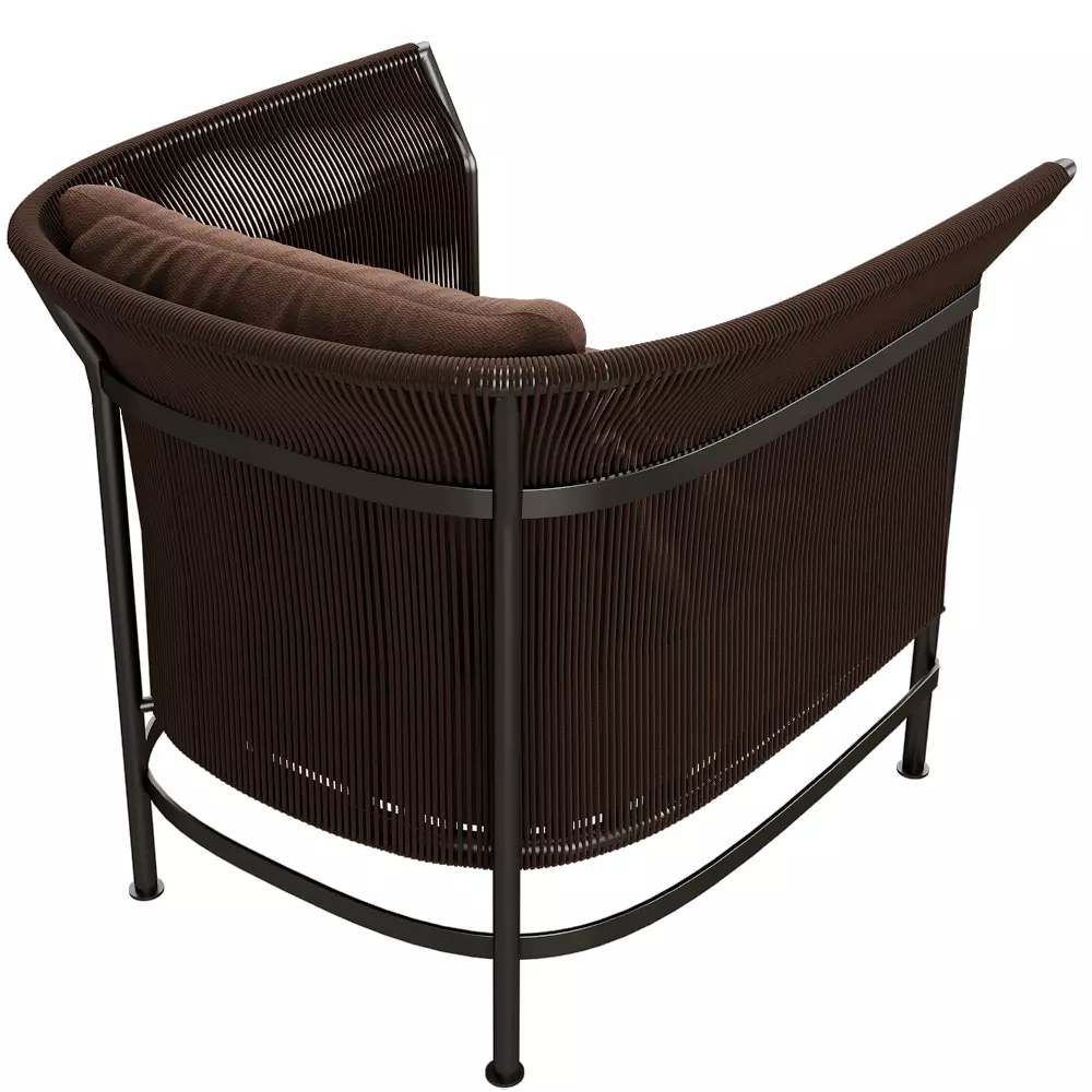 Modern Rope Lounge Chair 3D Model  Low-poly 3D model_2