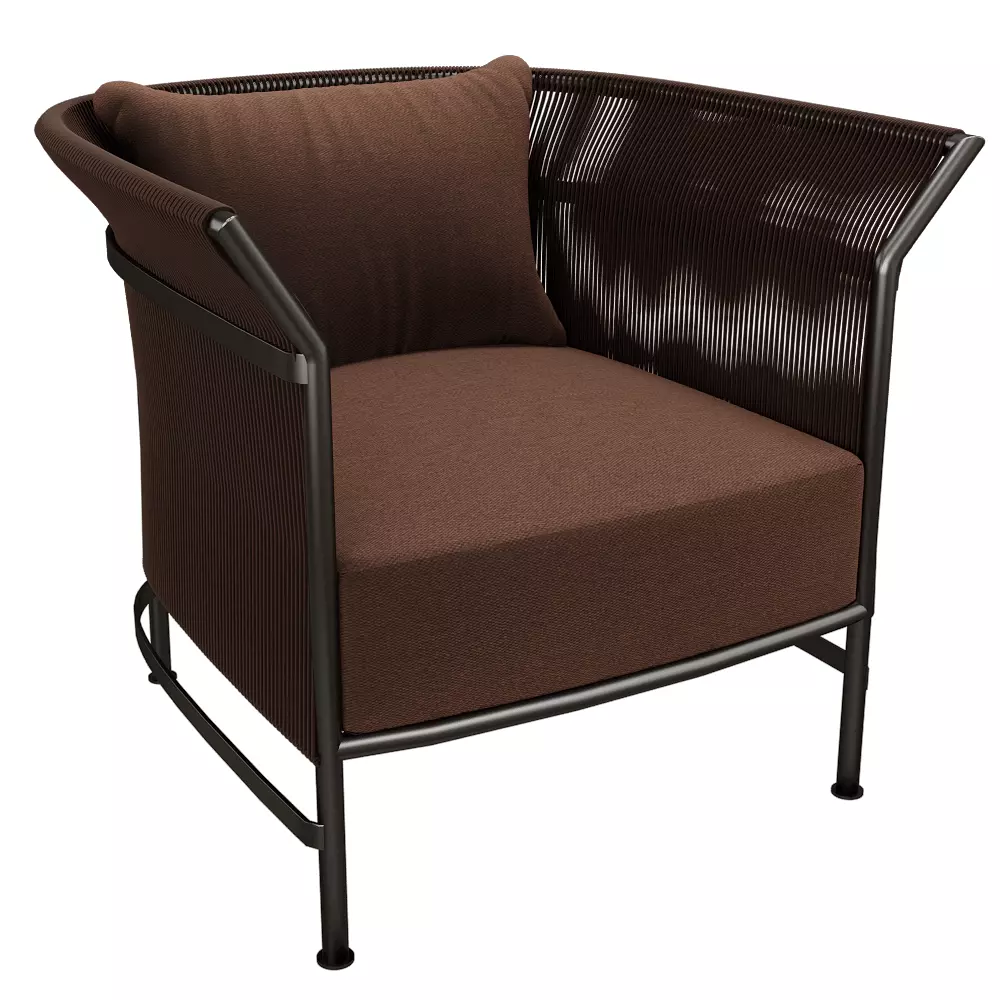 Modern Rope Lounge Chair 3D Model  Low-poly 3D model_1