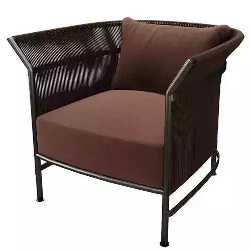 Modern Rope Lounge Chair 3D Model  Low-poly 3D model