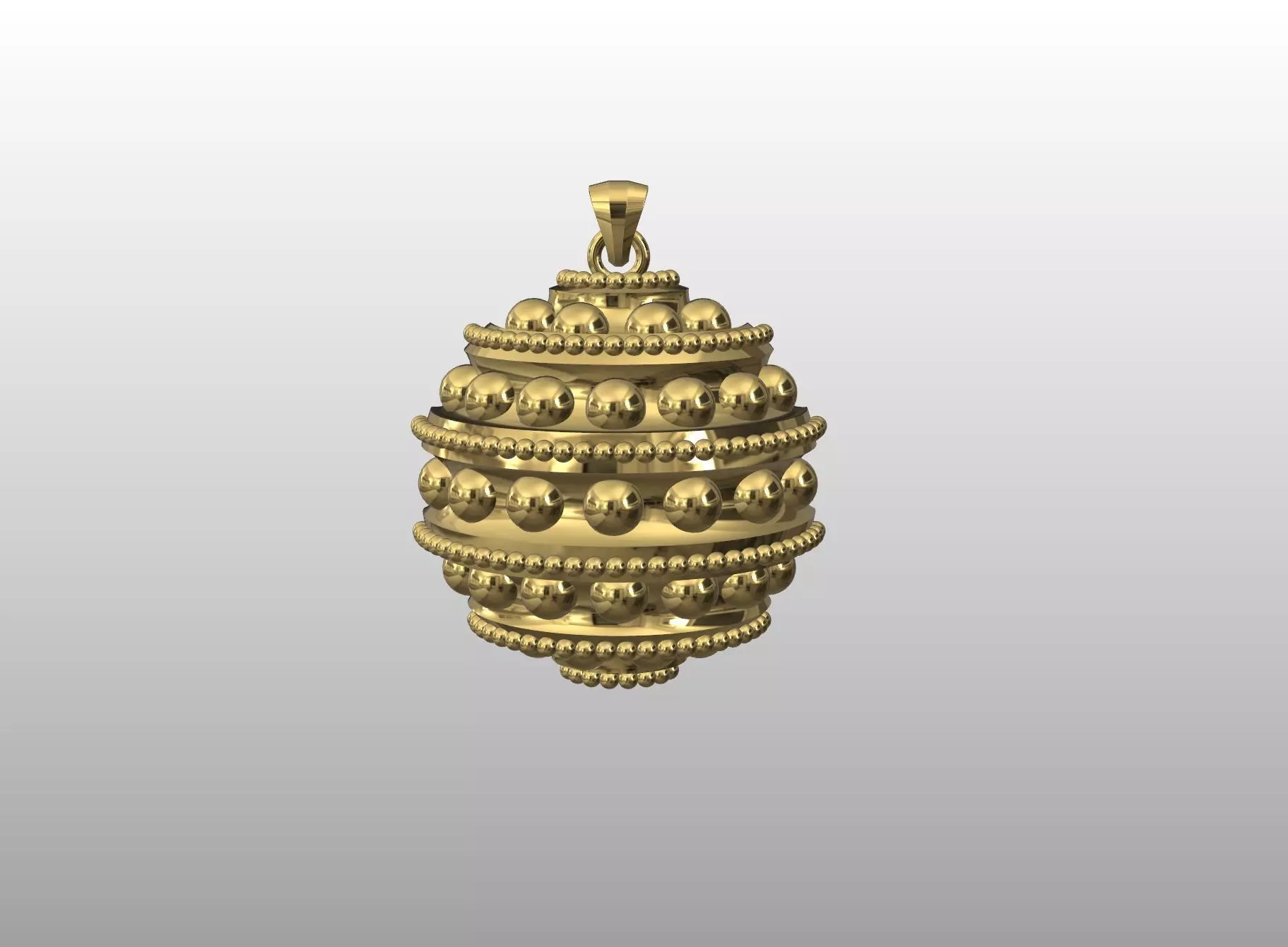 Beaded Orb Pendant 3D print model