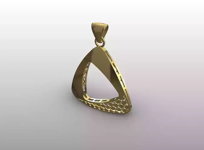 Triangular Openwork Pendant