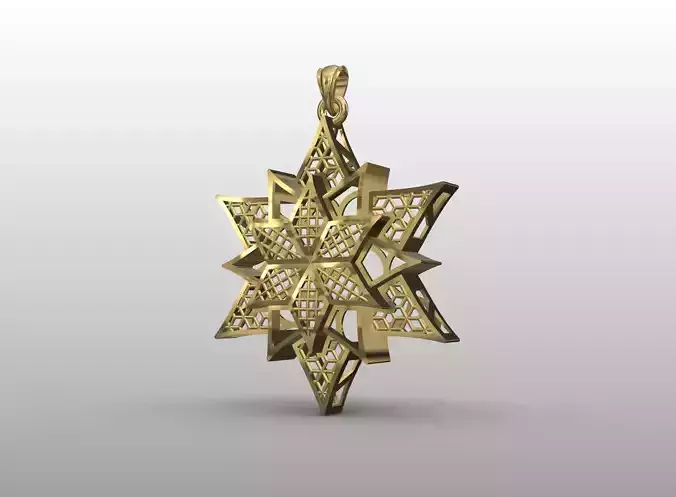 Starburst Filigree Pendant