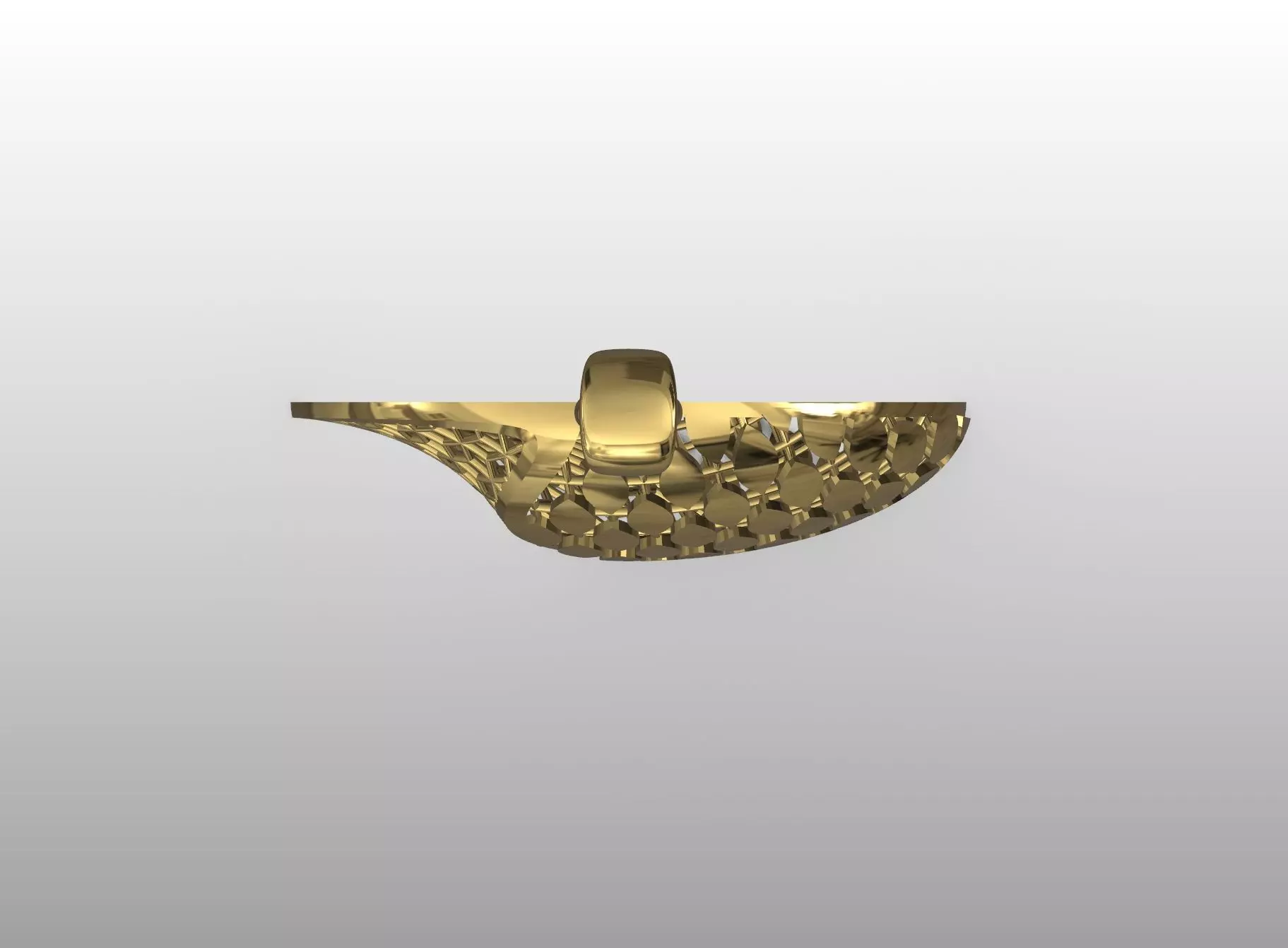 Yin Yang Filigree Pendant 3D print model_4