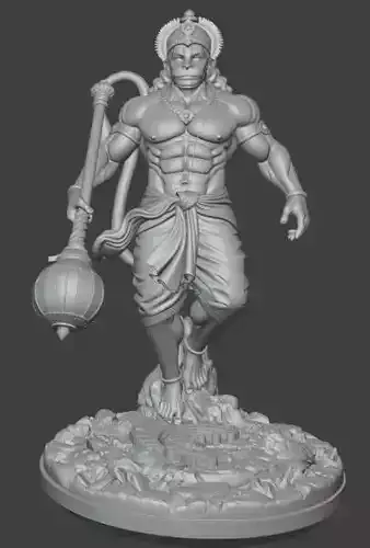 Lord Hanuman 3D Printable Statue