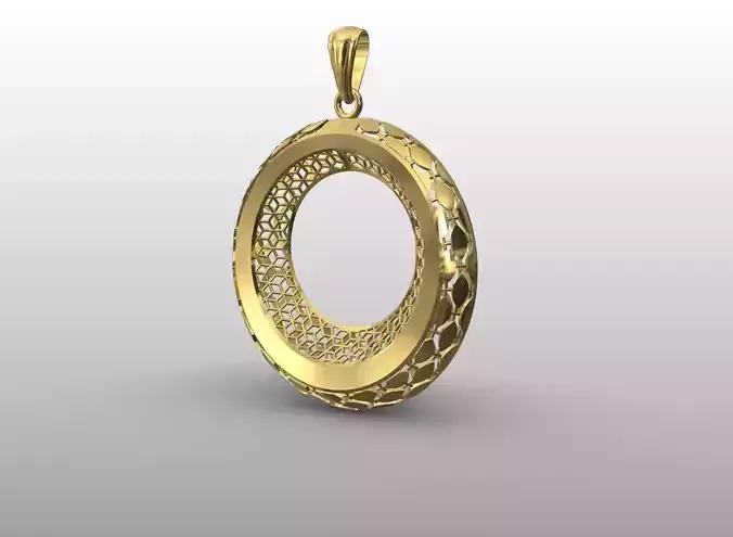 Circular Filigree Pendant