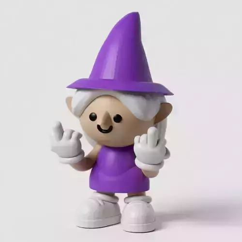 Cute witch middle fingers multicolor