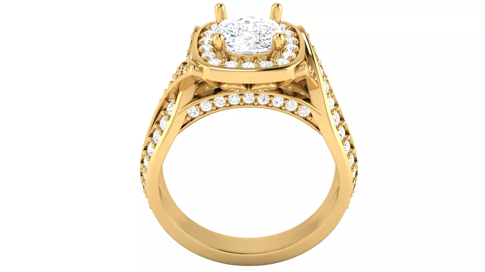 Women Ring Render 3dm STL OBJ FBX Details 3D print model_5