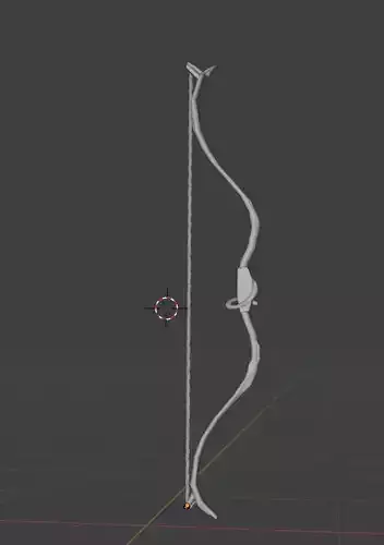 3D Bow Poly Medieval Weapon Game Ready Blender FBX OBK