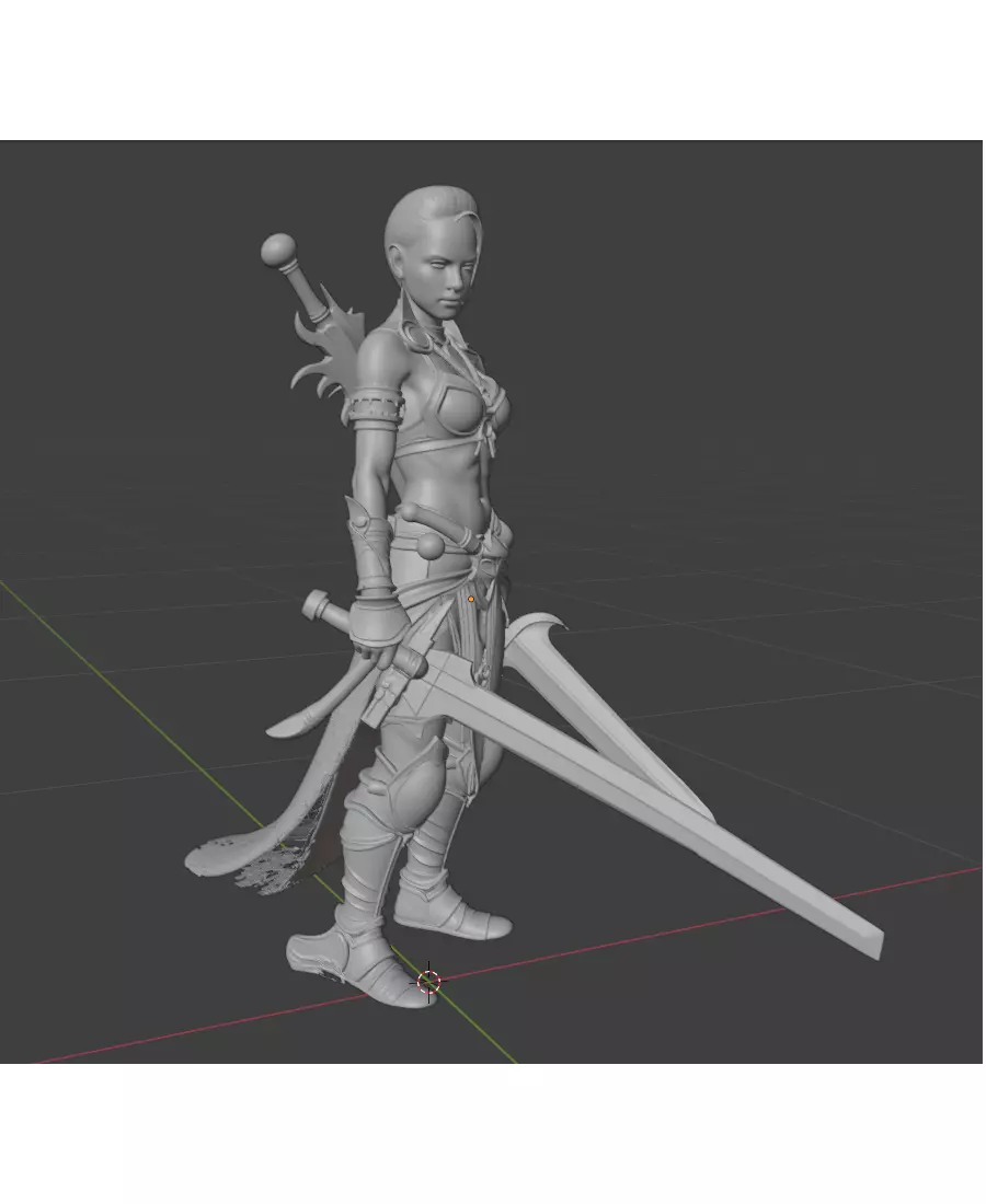 Barbarian Queen 3D print model_7