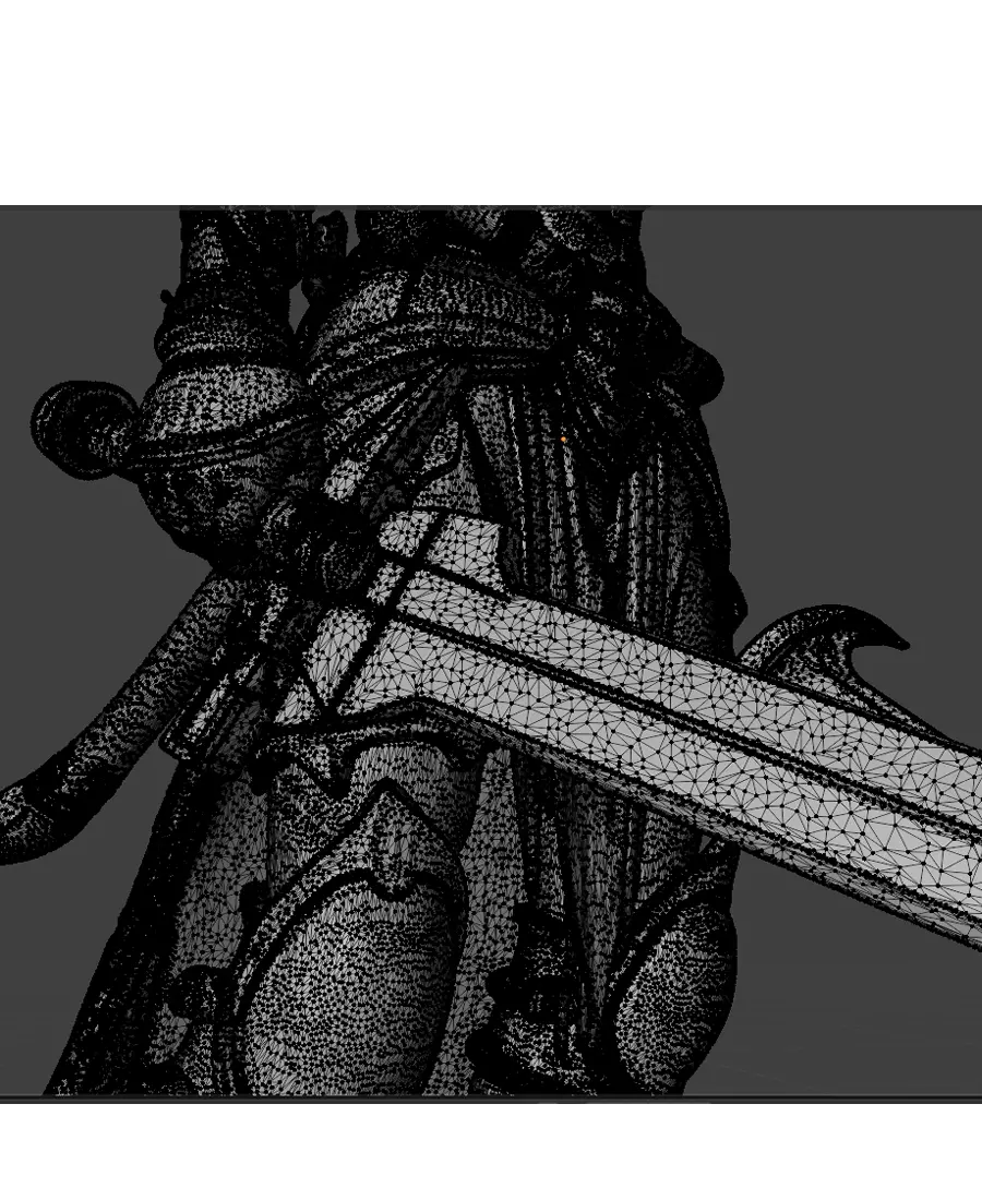 Barbarian Queen 3D print model_9